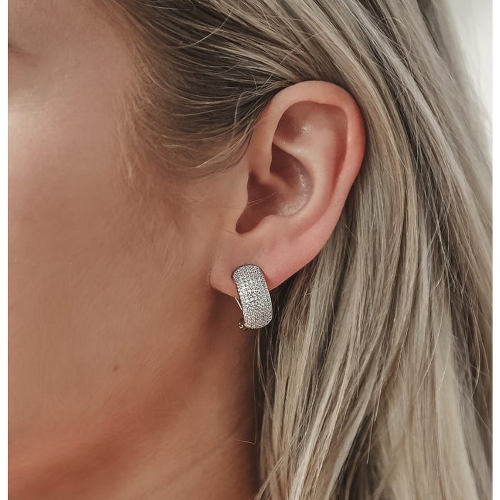 Keep Stunning silver mini hoop earrings chunky